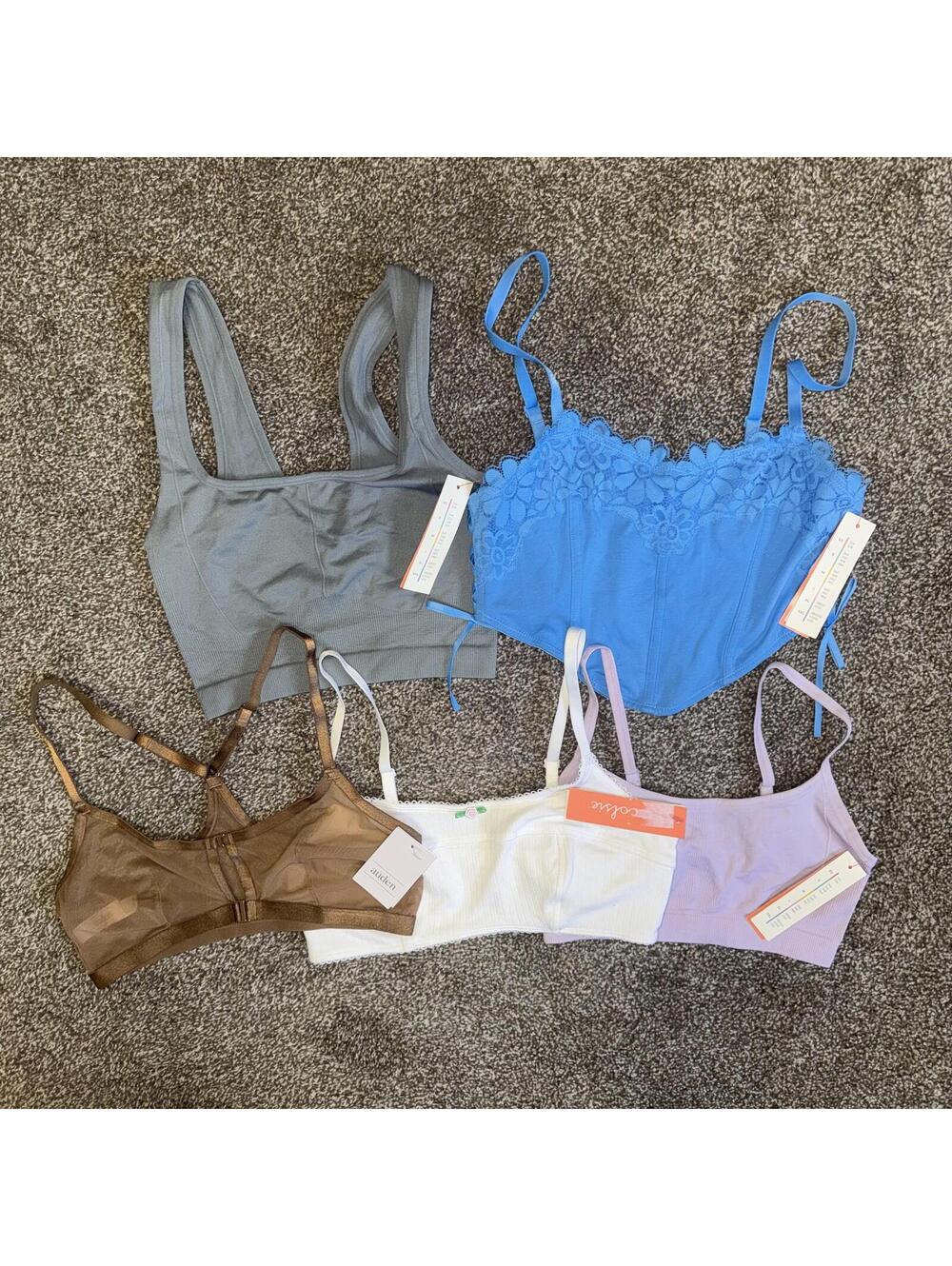 Bralette Bundle 5 Item Lot New with tags Size Small
